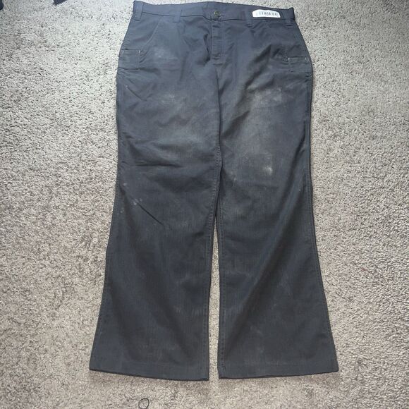 Carhartt Rugged Flex Canvas Work Pants Men 36x30 Gray Relaxed Fit Utility Pocket - Picture 2 of 9